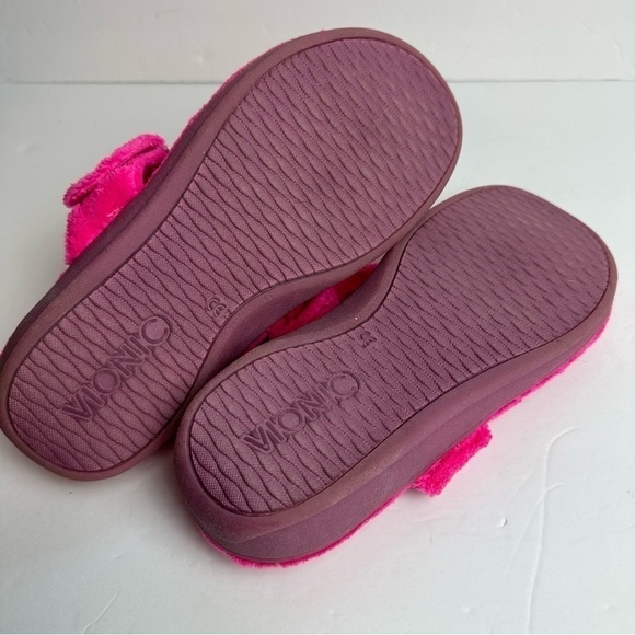 Vionic Forever Slide Women's size 9 Orthotic Sandals or EU 40 Fuzzy Hot Pink - Picture 7 of 10